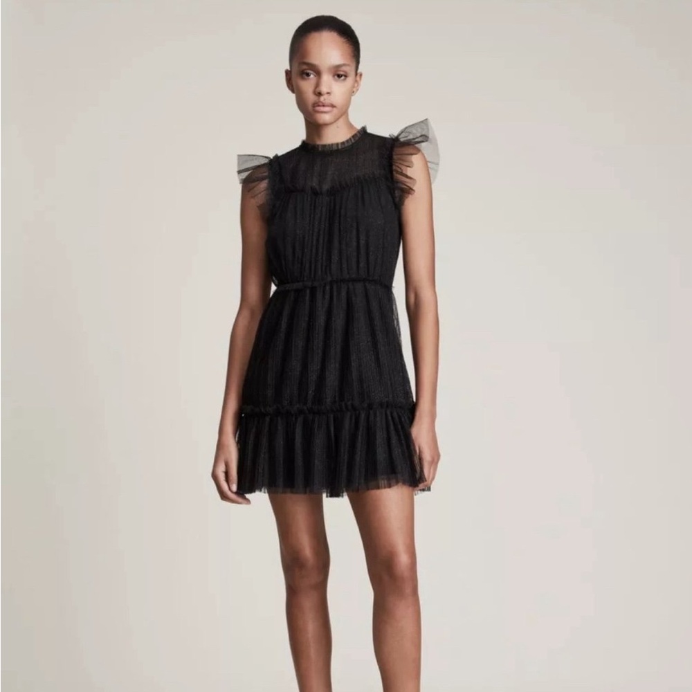 ALLSAINTS Perry Tulle Mini Dress